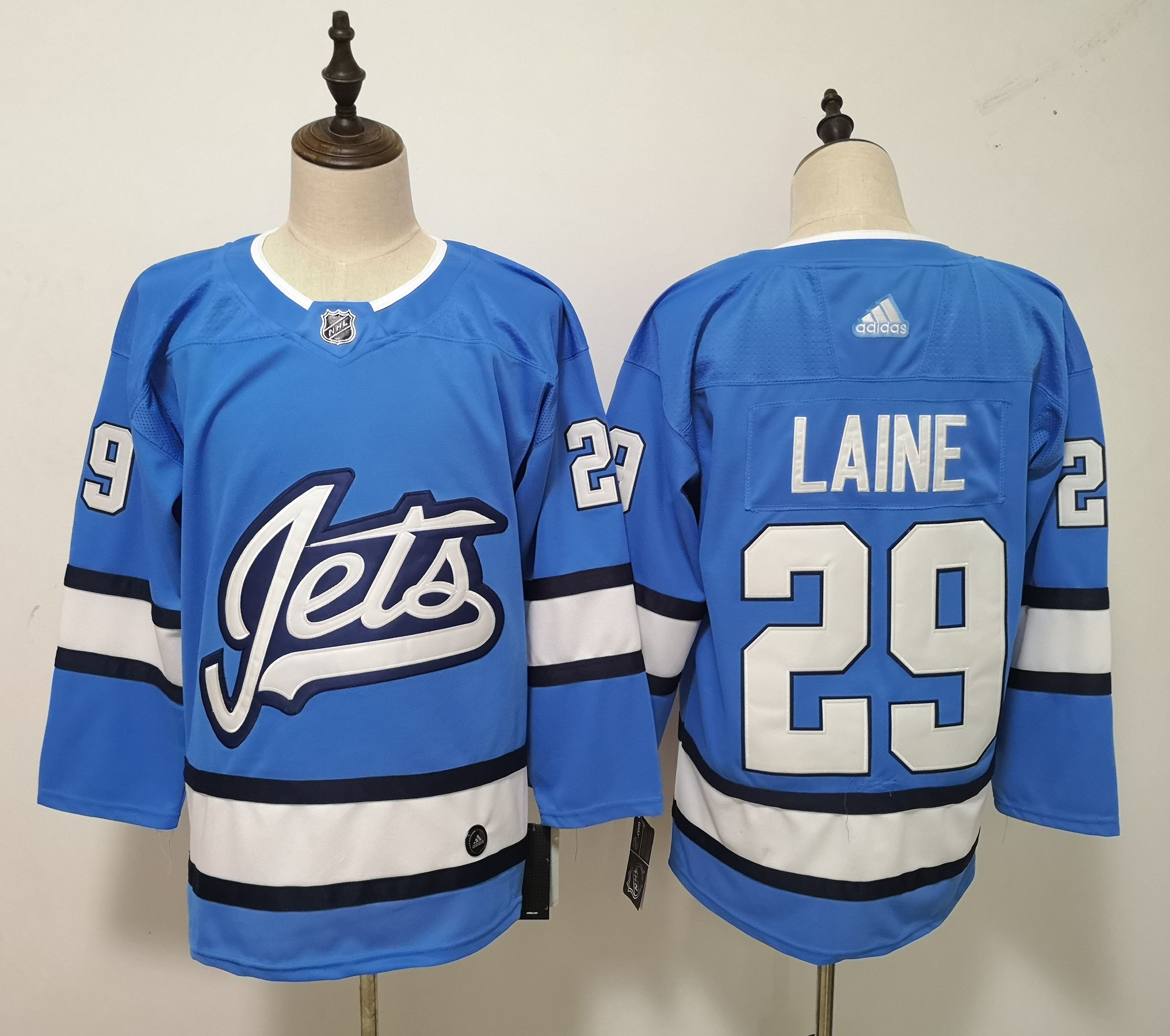 Men Winnipeg Jets #29 Laine Blue Adidas Alternate Authentic Stitched NHL Jersey